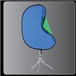 Westcott 5' x 6' Reversible Chroma Key and Stand Kit
