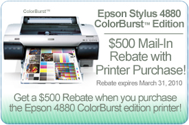 Epson 4880 $500 Rebate!